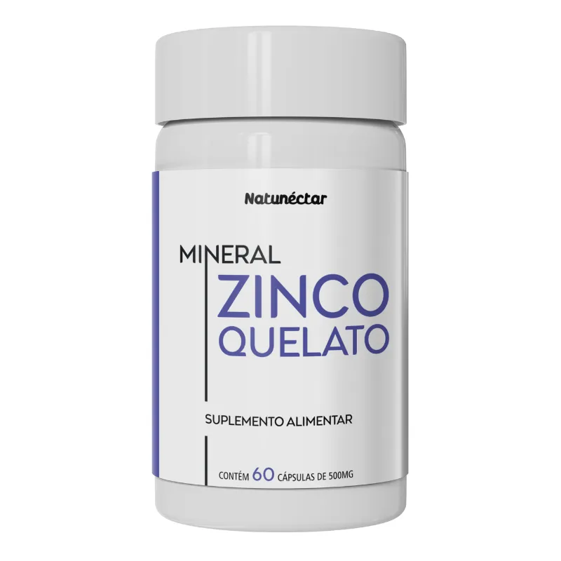 Zinco Quelato 500mg 60 Cápsulas - Natunéctar