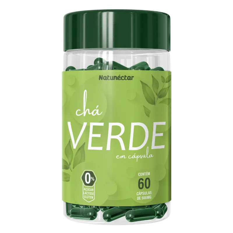 Chá Verde 500mg Natunéctar - 60 cápsulas