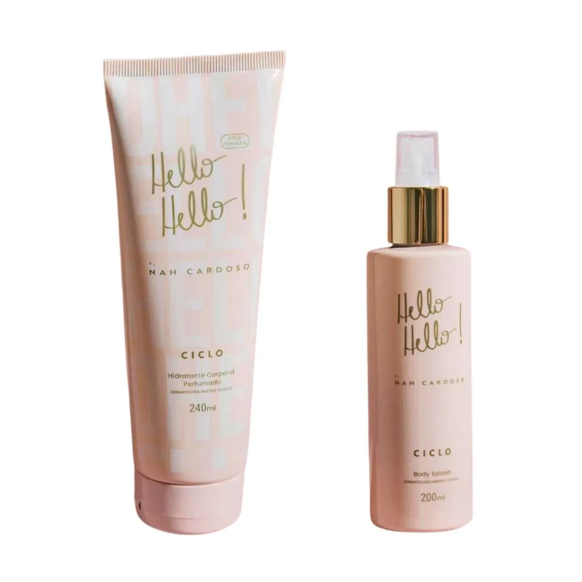 KIT CICLO HELLO HELLO BODY SPLASH+HIDRATANTE CORPORAL 200ML