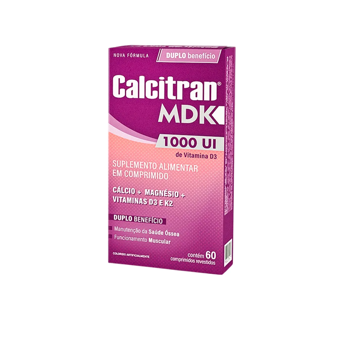 Cálcio Calcitran MDK 1000UI 60 comprimidos