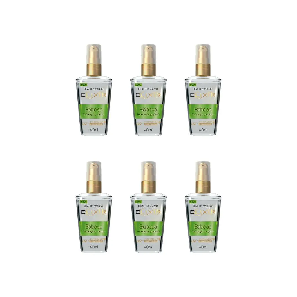 OLEO CAPILAR BEAUTY COLOR ELIXIR NUTR BABOSA 40ML-KIT C/6UN