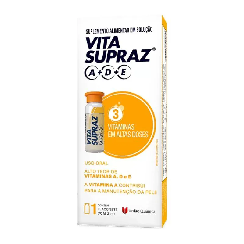 VITA SUPRAZ A+D+E FLACONETE 3ML - UNIãO QUIMICA