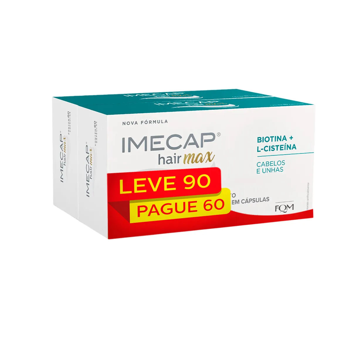 Imecap Hair Max Cabelos e Unhas Kit 60 + 30 cápsulas