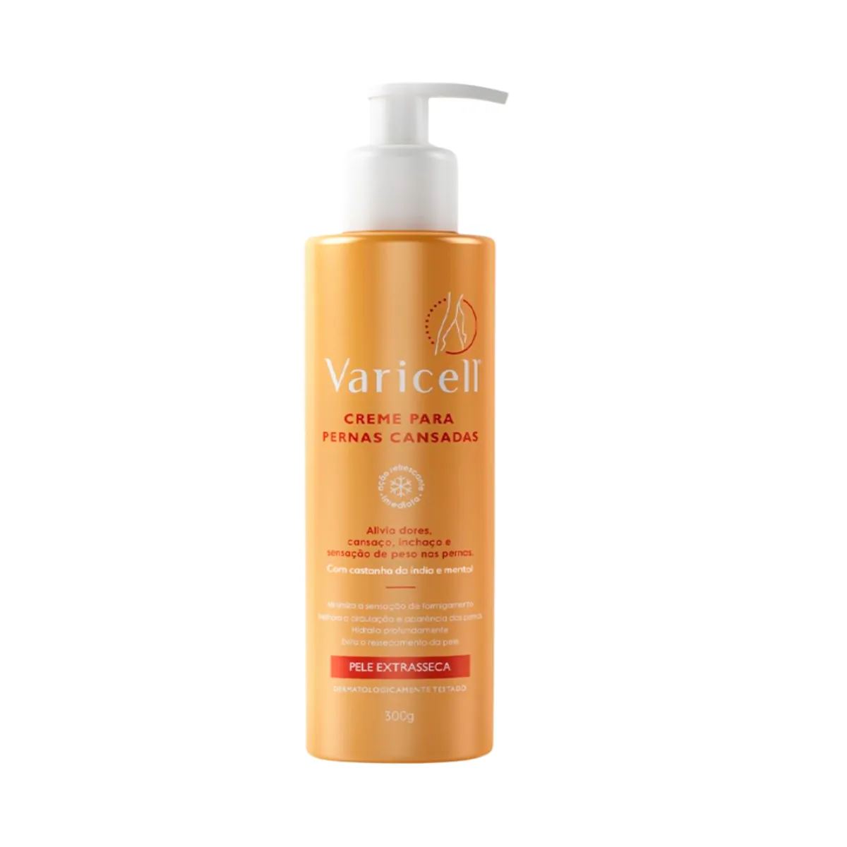 VARICELL CREME PARA PERNAS CANSADAS PELE EXTRASSECA 300G 944605 | Droga ...