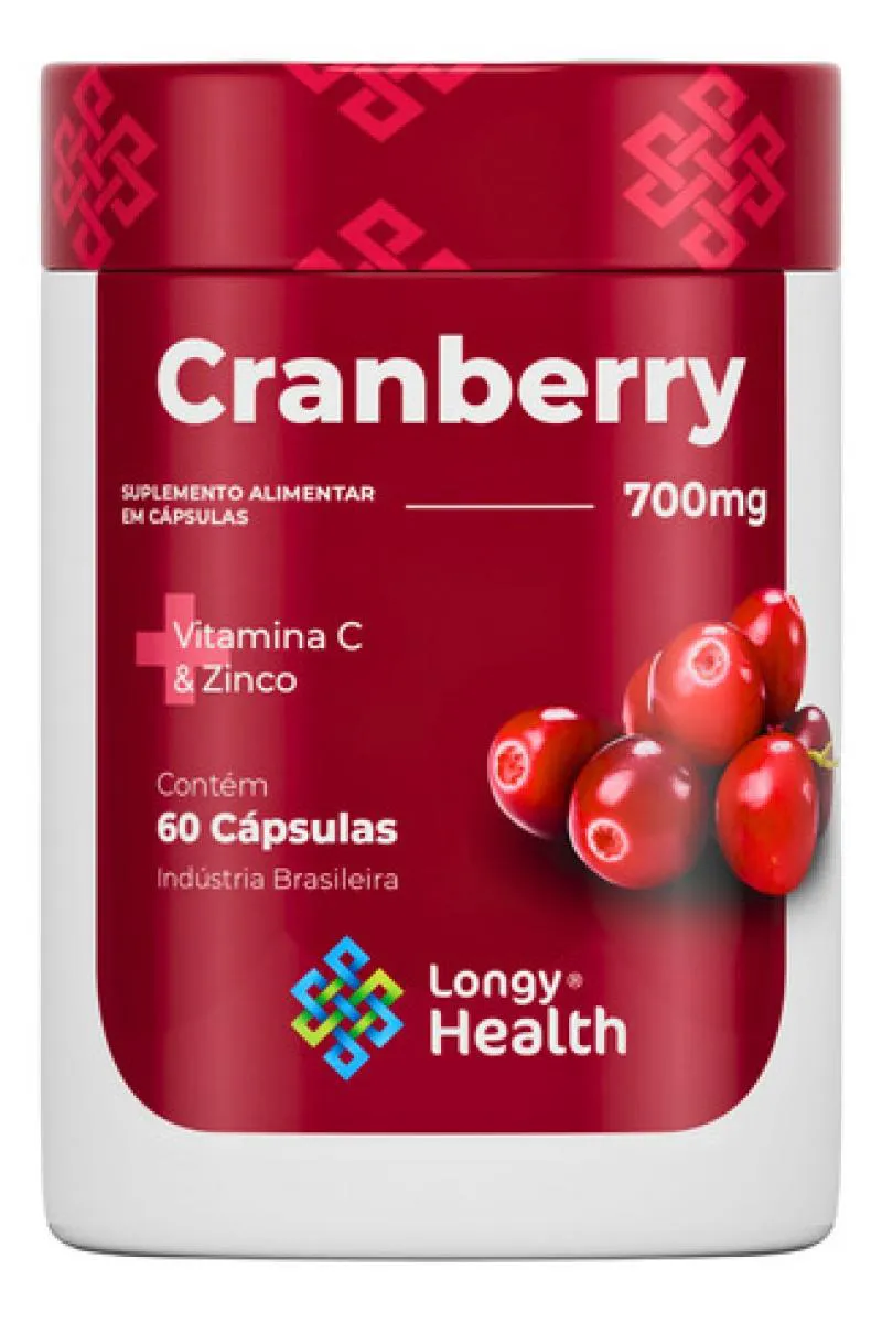 CRANBERRY 700MG 60 CáPSULAS - LONGY HEALTH