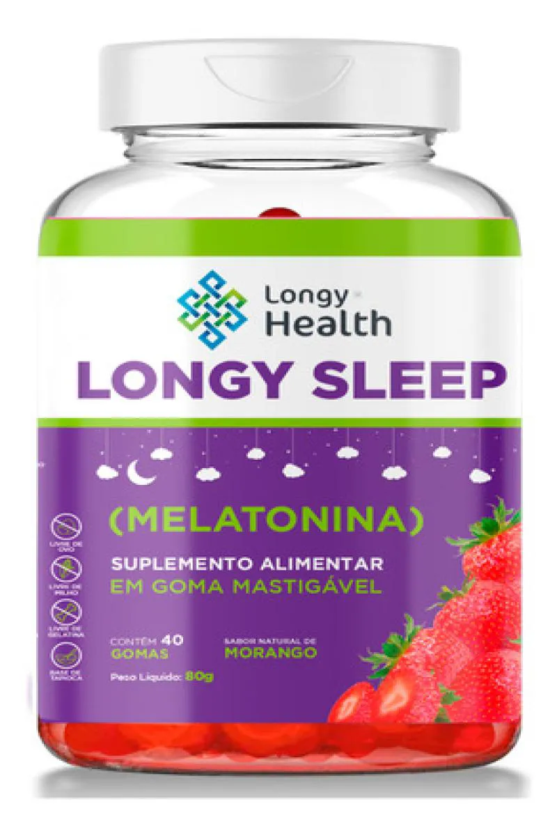LONGY SLEEP 40 GOMAS SABOR MORANGO