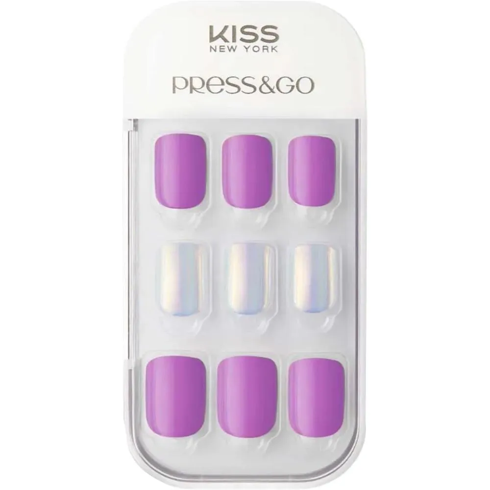 Unha Postiça Autocolante Press&go Cool Purple Kiss