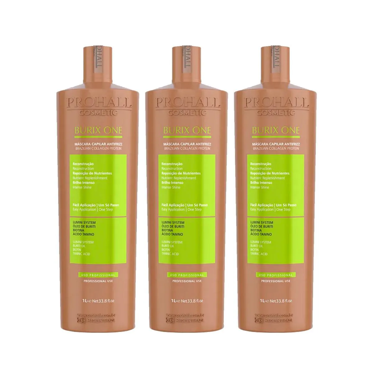 KIT 3 BURIX ONE 1 LITRO CADA PROHALL ANTIFRIZZ ORIGINAL