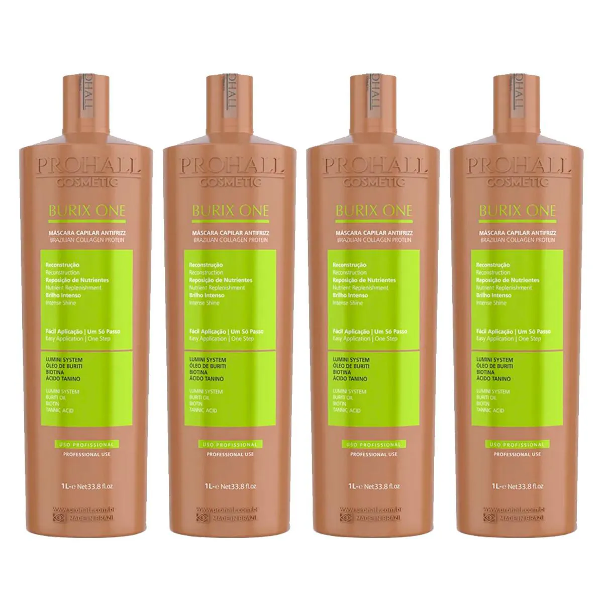 KIT 4 BURIX ONE 1 LITRO CADA PROHALL ANTIFRIZZ ORIGINAL
