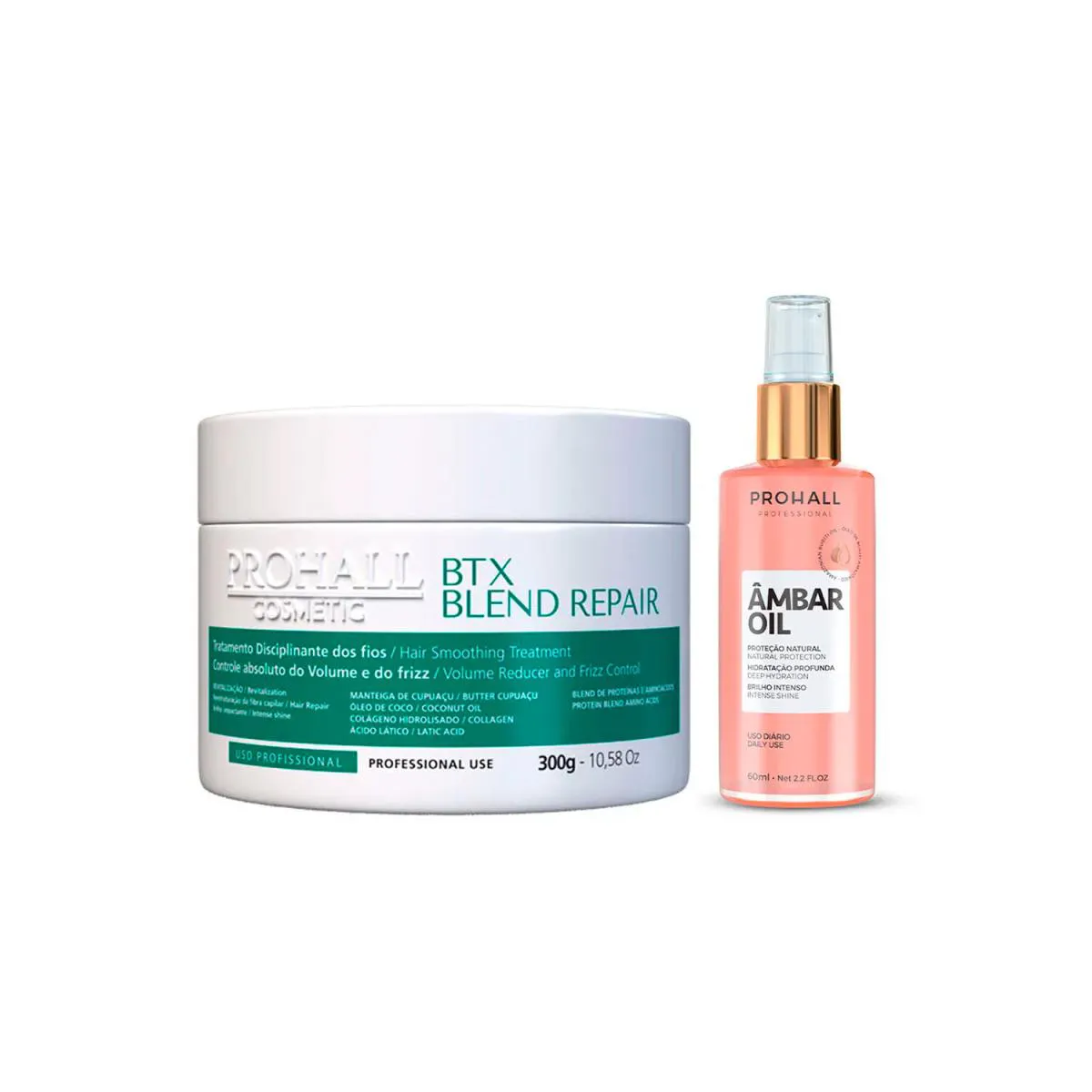 BLEND REPAIR PROHALL 300G BTX CAPILAR + AMBAR OIL 60ML