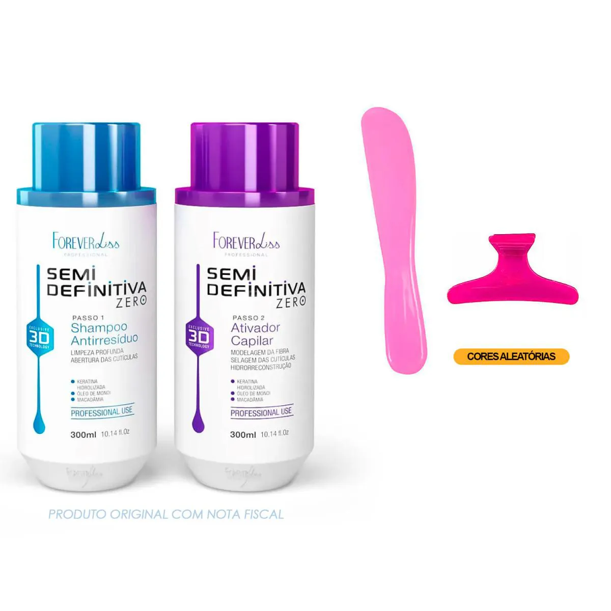 KIT SEMI DEFINITIVA 2X300ML FOREVER LISS +ESPáTULA/PRESILHA