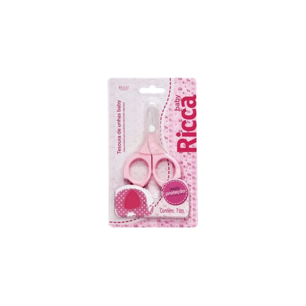 TESOURA RICCA INFANTIL UNHA BABY COLORS 916