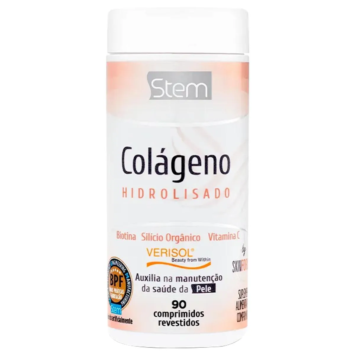 COLáGENO COM BIOTINA, SILíCIO E VITAMINA C STEM 90 COMPRIMIDOS