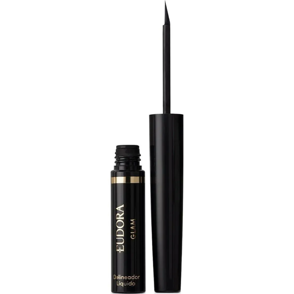 EUDORA DELINEADOR LÍQUIDO PARA OLHOS PRETO GLAM 3ML