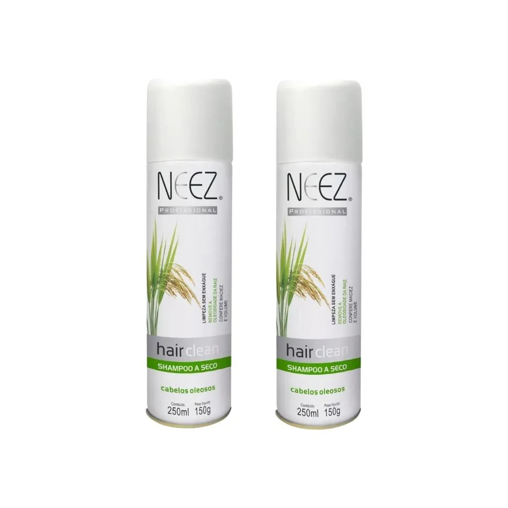 SHAMPOO A SECO NEEZ CABELOS OLEOSOS 250ML - KIT C/ 2UN