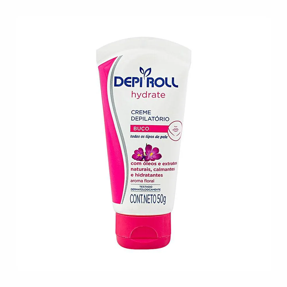 CREME DEPILATóRIO FACIAL DEPI ROLL FLORAL 50G