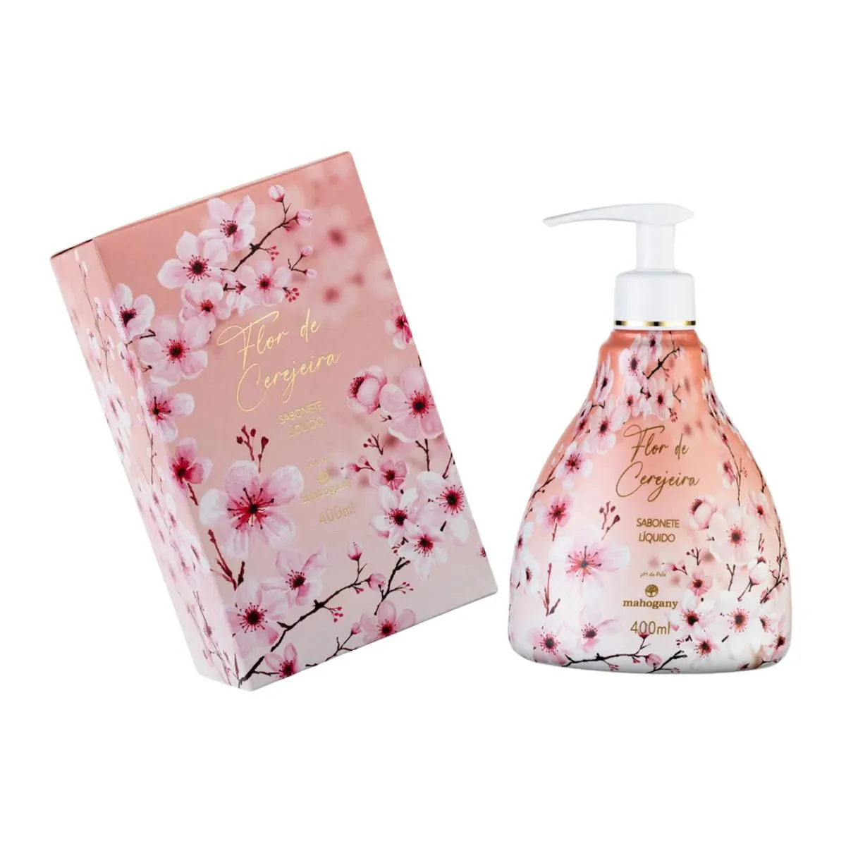 MAHOGANY SABONETE LIQUIDO FLOR DE CEREJEIRA 400ML