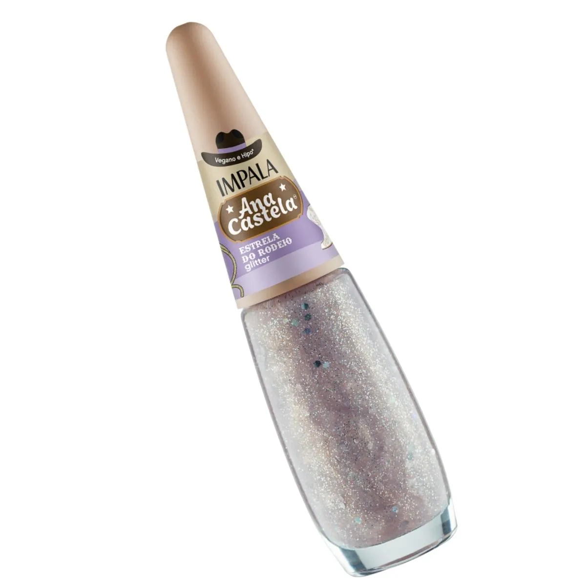 IMPALA ESMALTE ANA CASTELA GLITTER ESTRELA DO RODEIO 7,5ML