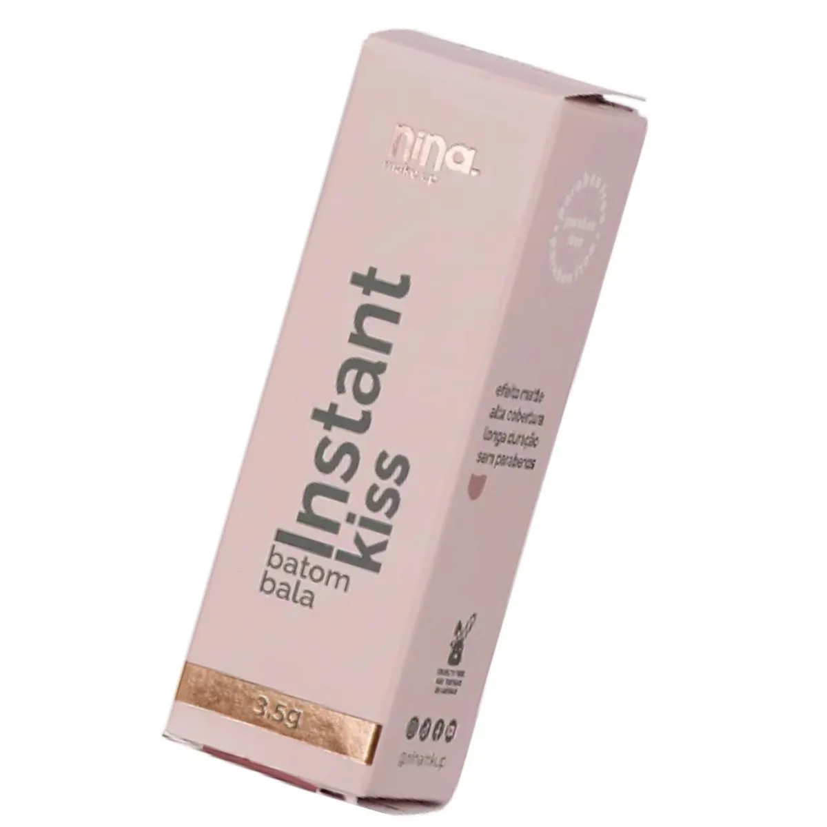 NINA MAKEUP BATOM EM BALA INSTANT KISS 6G  Blassed