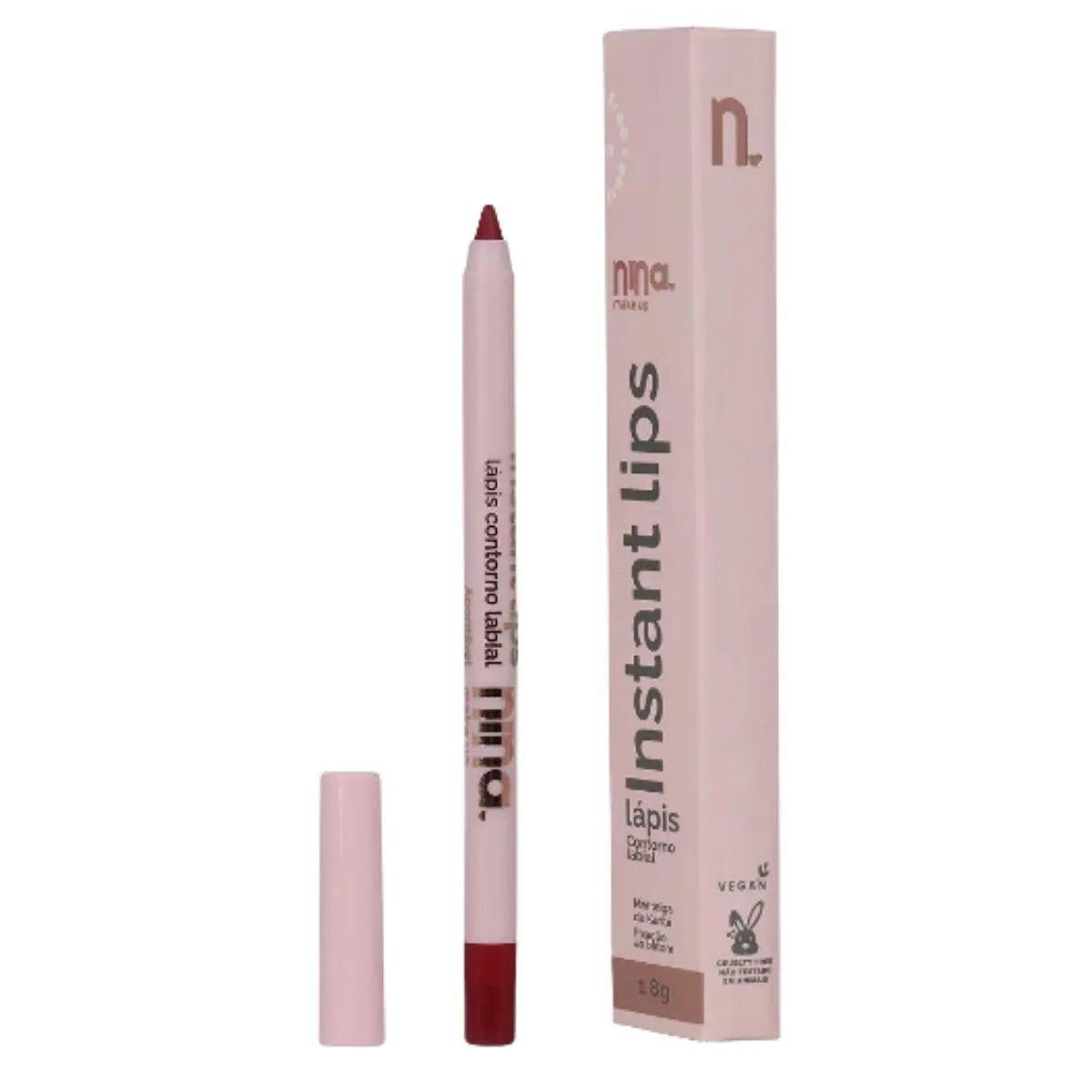 NINA MAKEUP LáPIS PARA CONTORNO LABIAL INSTANT LIPS 1,8G  Rubi