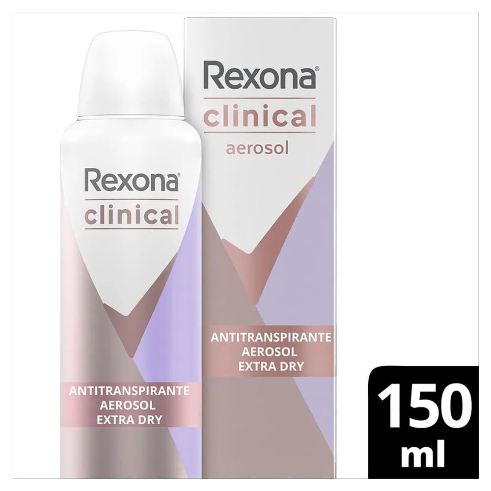 DESODORANTE REXONA AERO CLINICAL EXTRA DRY 150ML