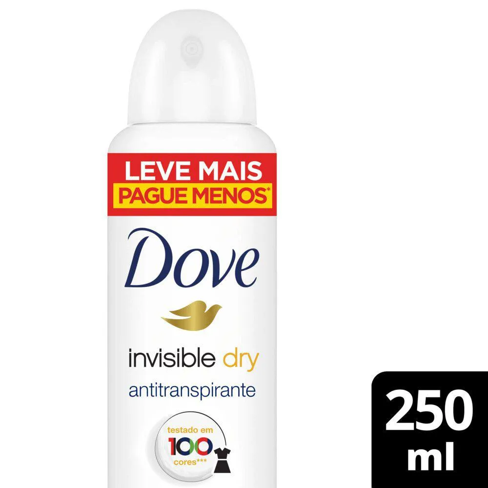 DESODORANTE DOVE AERO INVISIBLE DRY 250ML