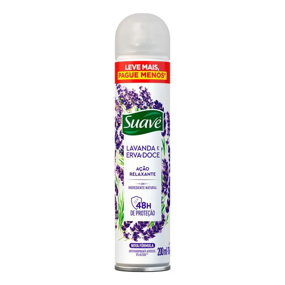 DESODORANTE SUAVE AERO LAVAND/ERVA DOCE 200ML
