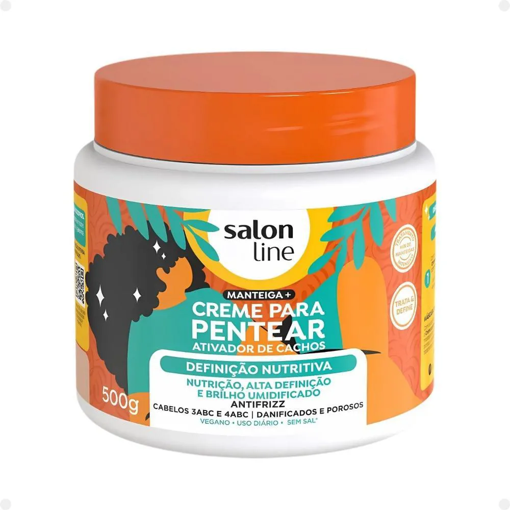 CREME PARA PENTEAR SALON LINE DEFINIçãO NUTRITIVA 500G