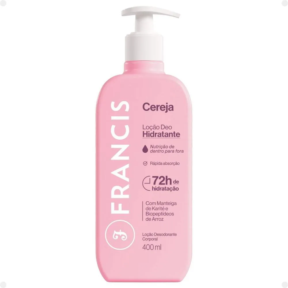 LOçãO DEO HIDRATANTE FRANCIS CEREJA 400ML