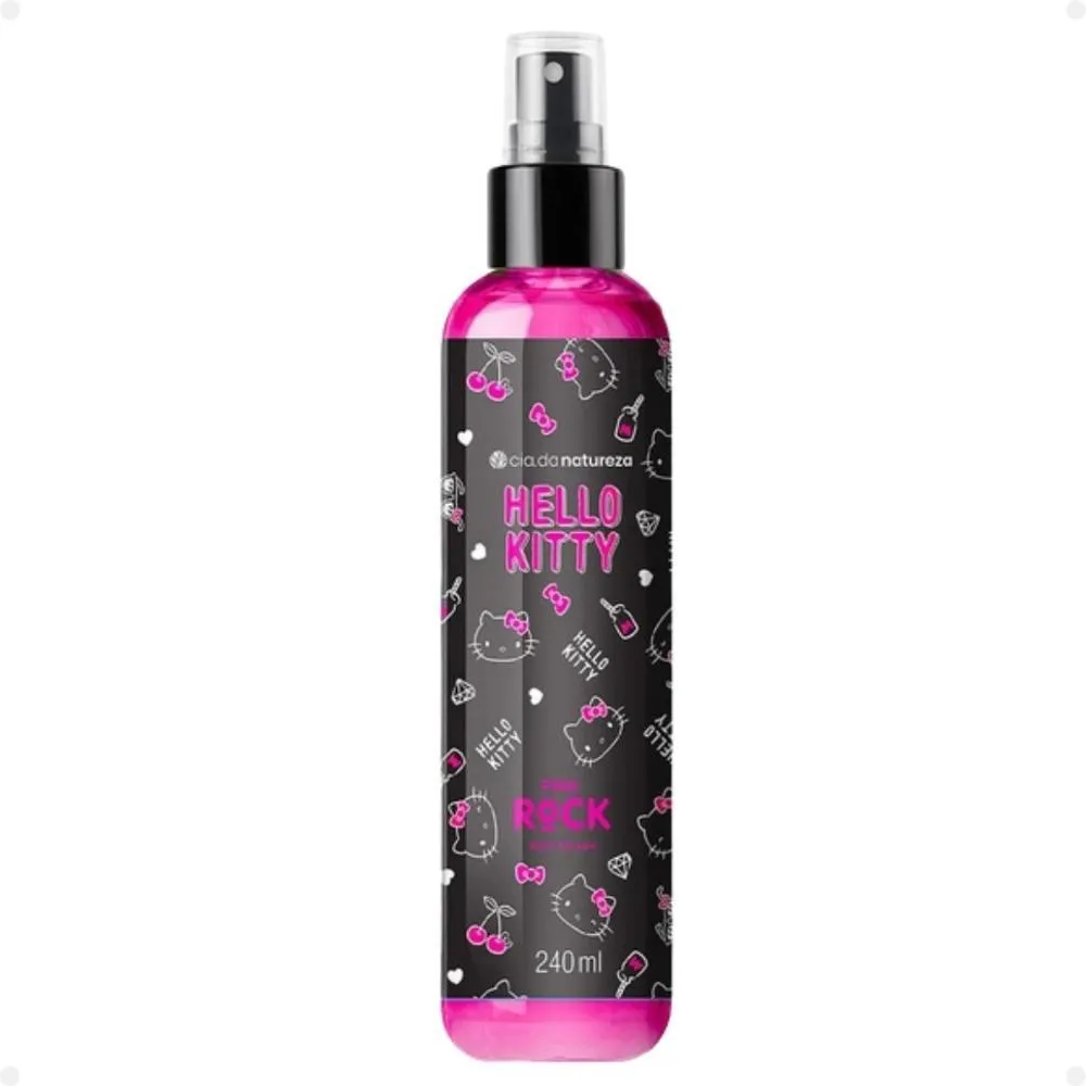 BODY SPLASH CIA DA NATUREZA HELLO KITTY PINK ROCK 240ML