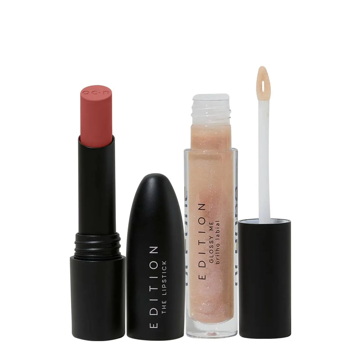 KIT OCéANE EDITION NUDE PINK BATOM E GLOSSY ME GLAZED (2 PRODUTOS)