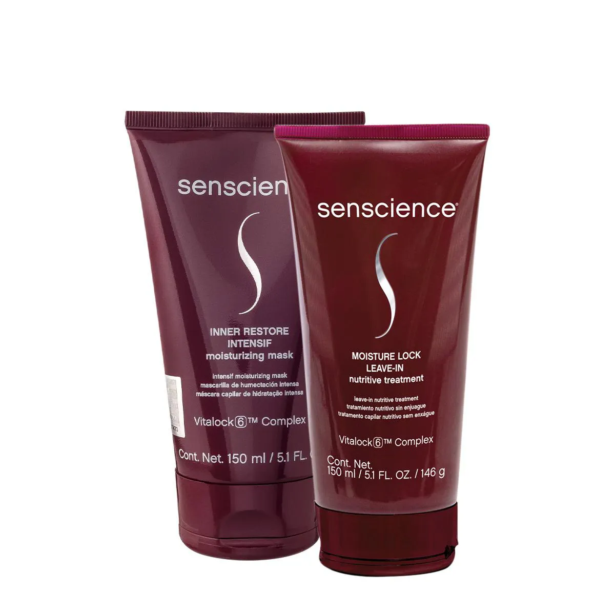 KIT SENSCIENCE INNER RESTORE INTENSIF MáSCARA MOISTURE LEAVE-IN (2 PRODUTOS)