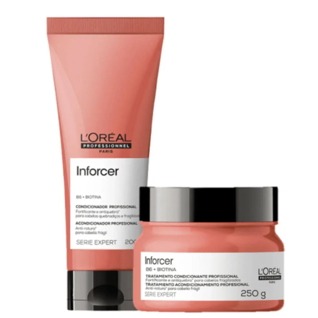 Kit L'Oréal Professionnel Serie Expert Inforcer - Condicionador 200ml + Máscara Capilar 250g