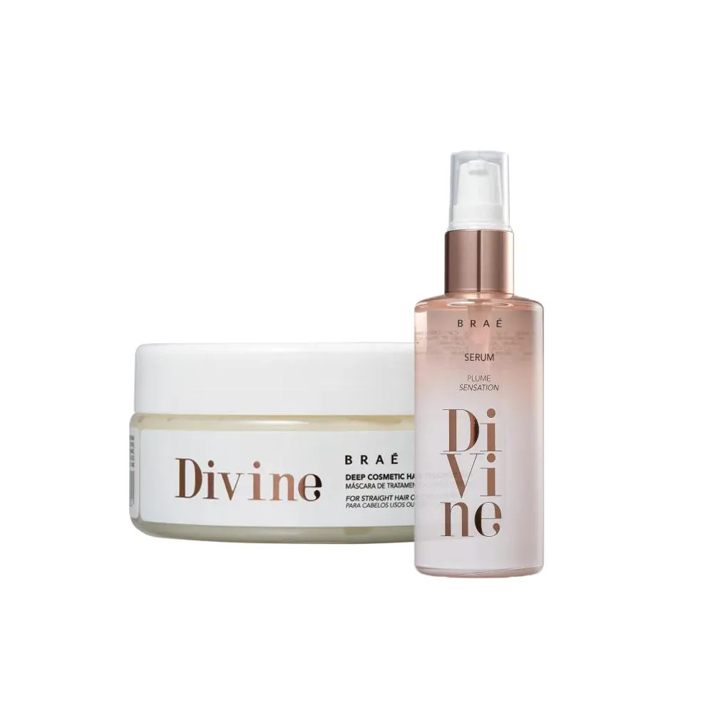 KIT BRAé DIVINE MáSCARA 200G + SERUM PLUME SENSATION