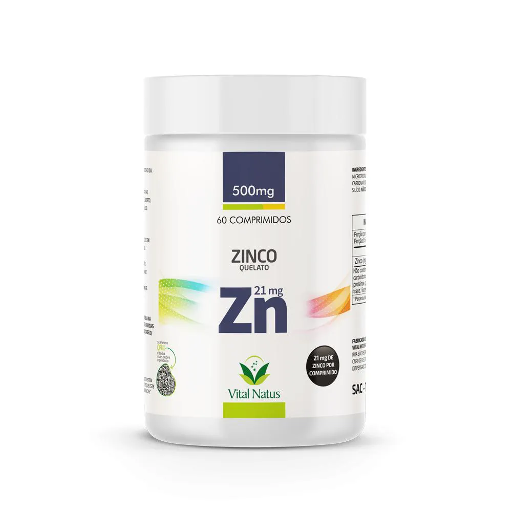 ZINCO 21MG - 60 COMPRIMIDOS VITAL NATUS