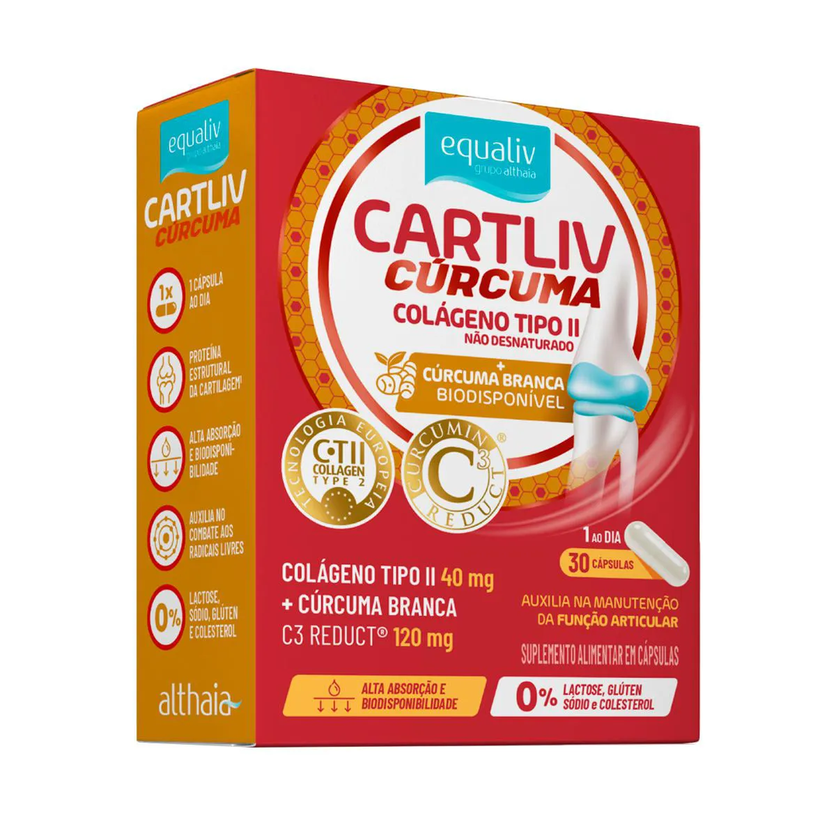 Colágeno Equaliv Cartliv Cúrcuma 30 Cápsulas