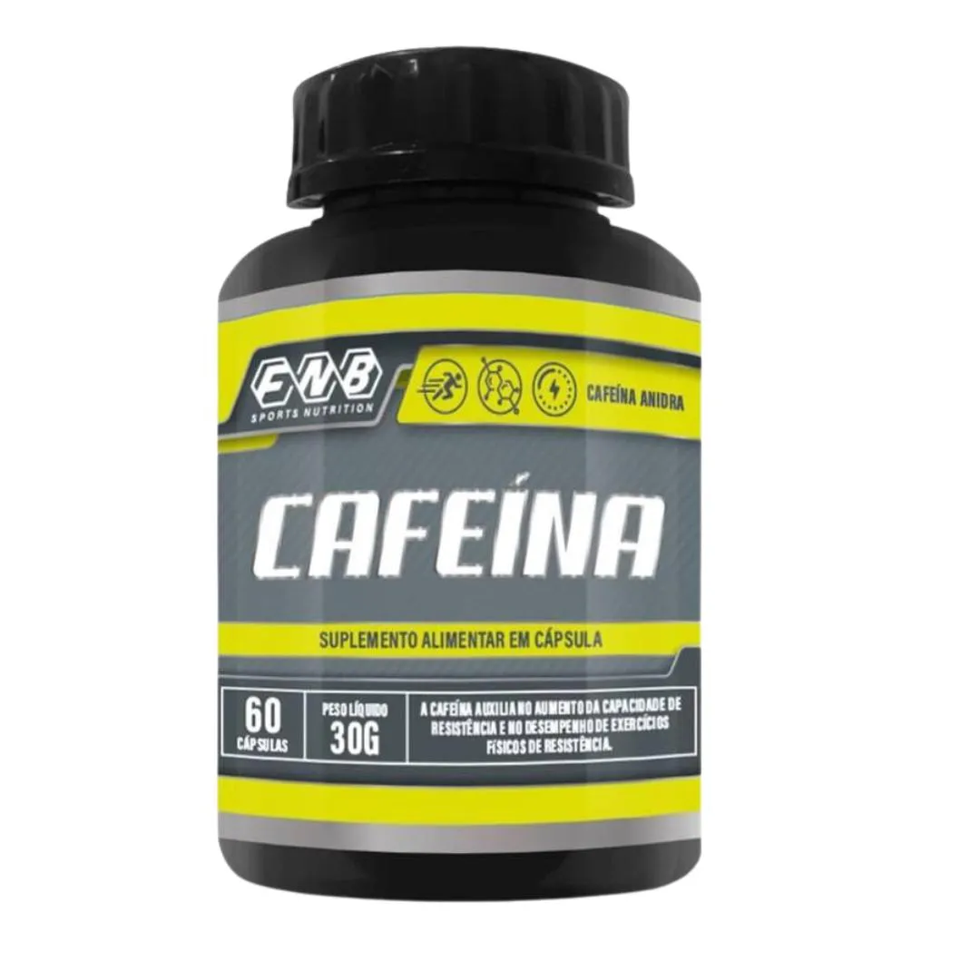 CAFEíNA 60 CAPSULAS DE 500MG (200 MG DE CAFEíNA POR CAPSULA) FNB