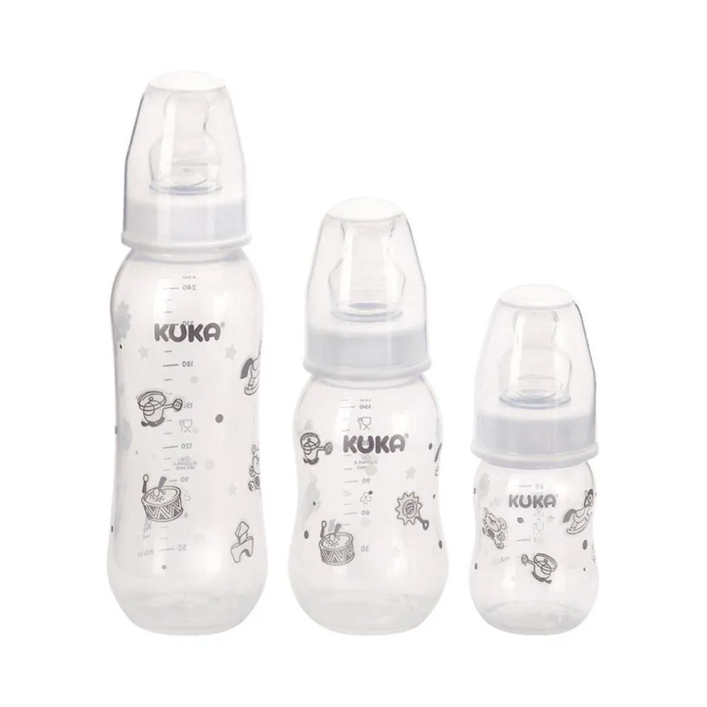 ESTOJO 3 MAMADEIRAS KUKA NATURAL COLOR BICO ORT. BRANCO