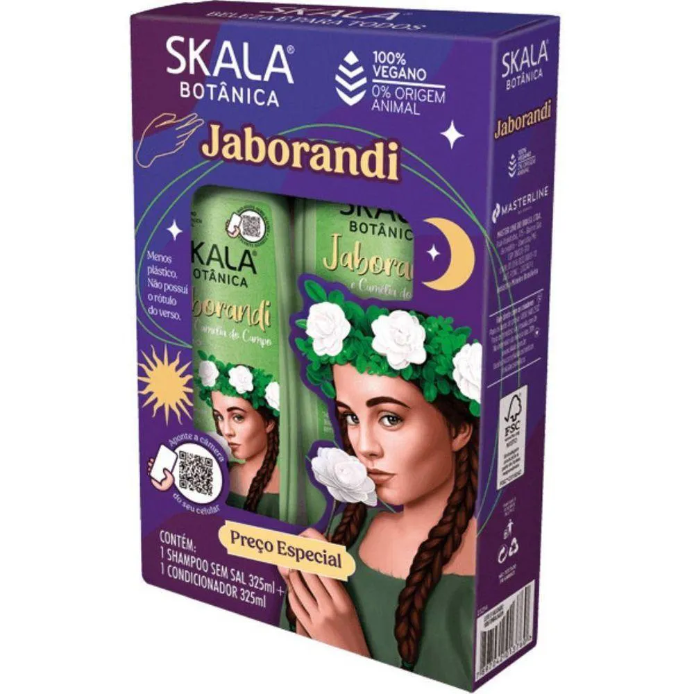 KIT SHAMPOO + CONDICIONADOR JABORANDI E CAMéLIA 325ML