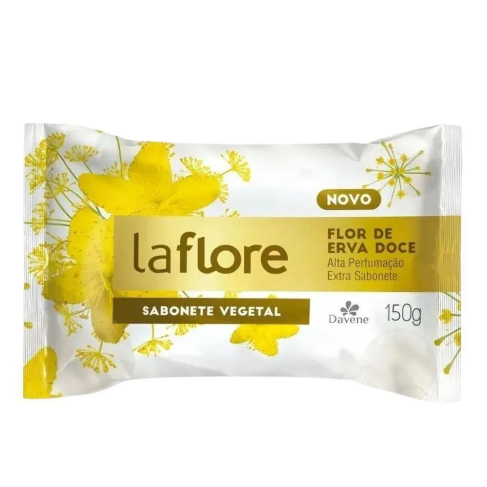 SABONETE BARRA VEGETAL - DAVENE - 150G - LA FRUTA OU LA FLORE ERVA DOCE