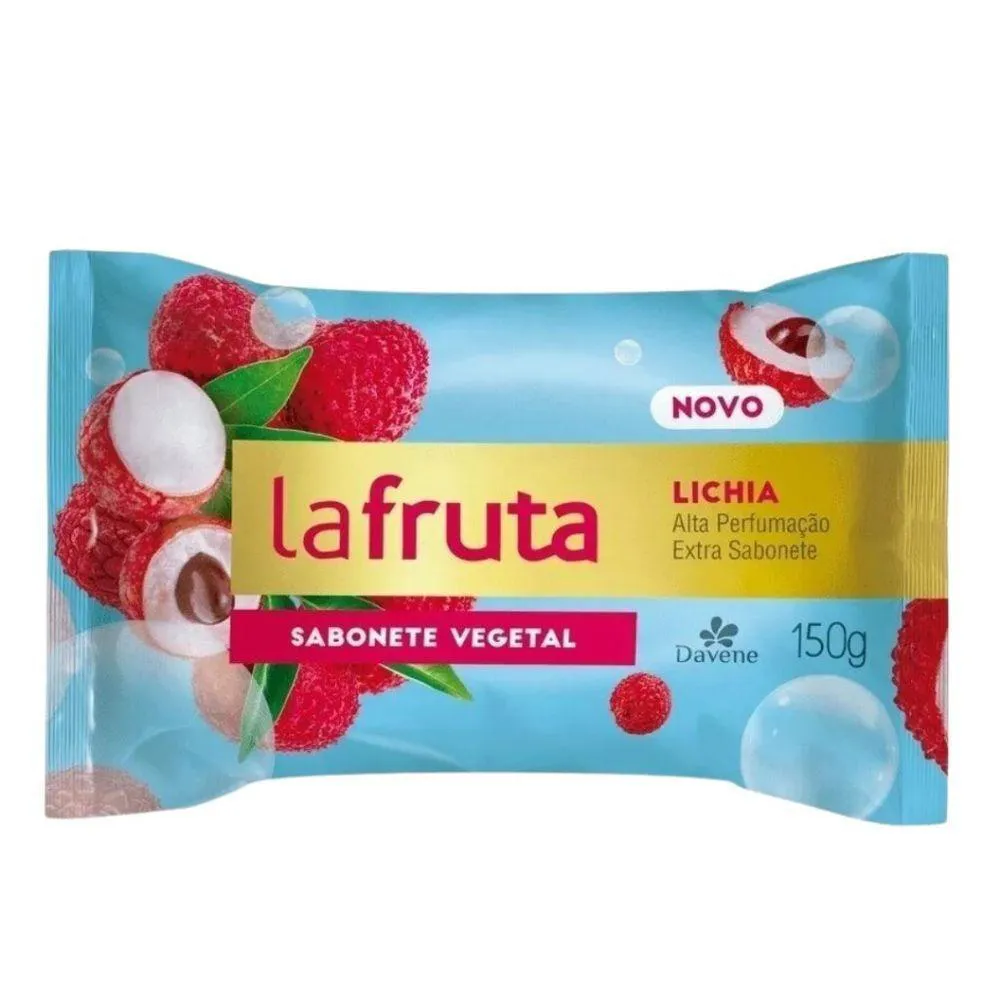 SABONETE BARRA VEGETAL - DAVENE - 150G - LA FRUTA OU LA FLORE LICHIA