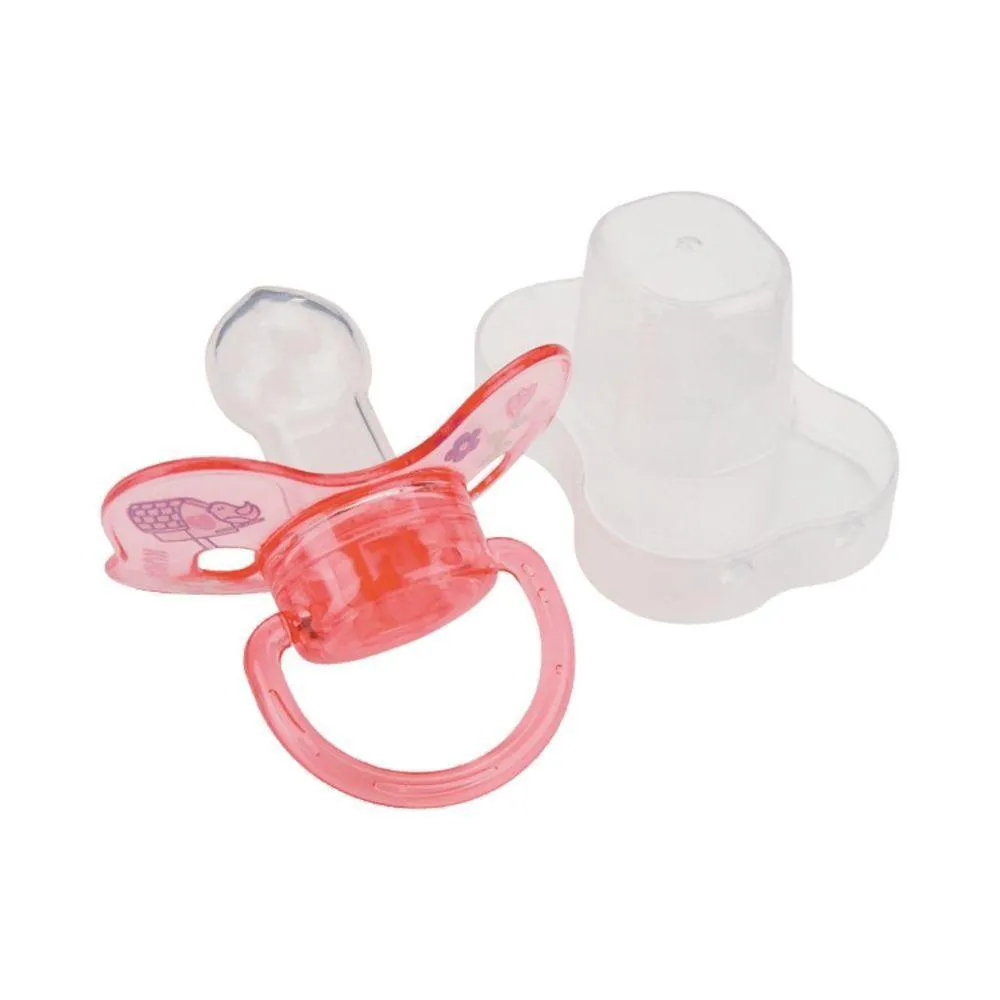 CHUPETA DECORADA NEON C-PROT UNIV SIL N2 ROSA