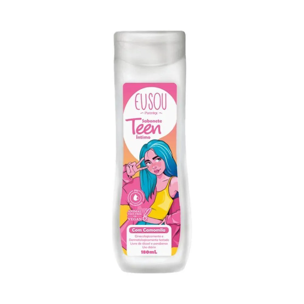 SABONETE LíQUIDO íNTIMO EU SOU PARENTEX TEEN COM CAMOMILA 180ML