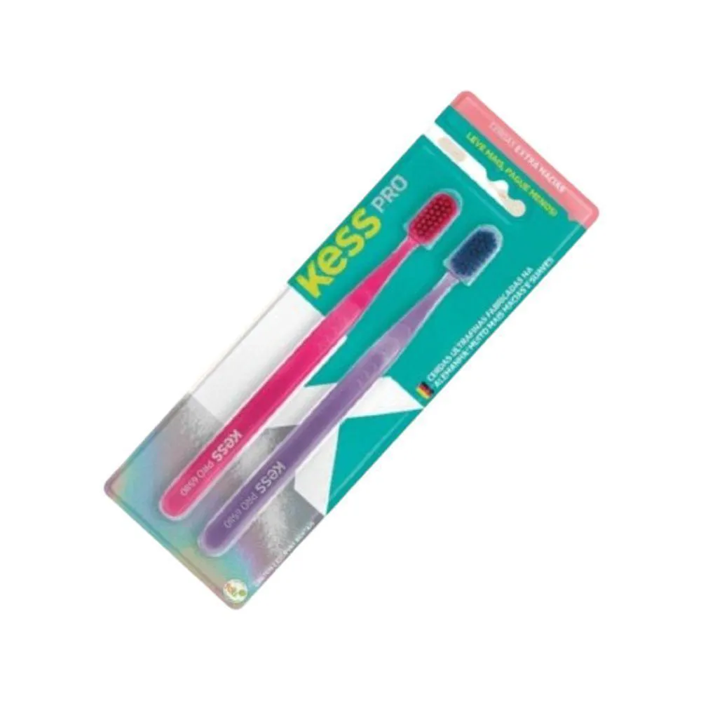 KIT ESCOVA DENTAL KESS PRO 2UND EXTRA MACIA