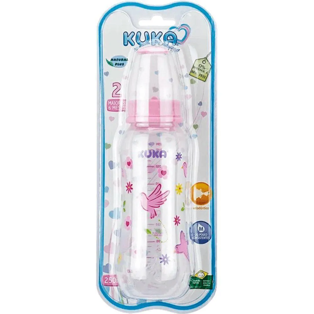 MAMADEIRA NATURAL COLOR ORTO 250 ML ROSA
