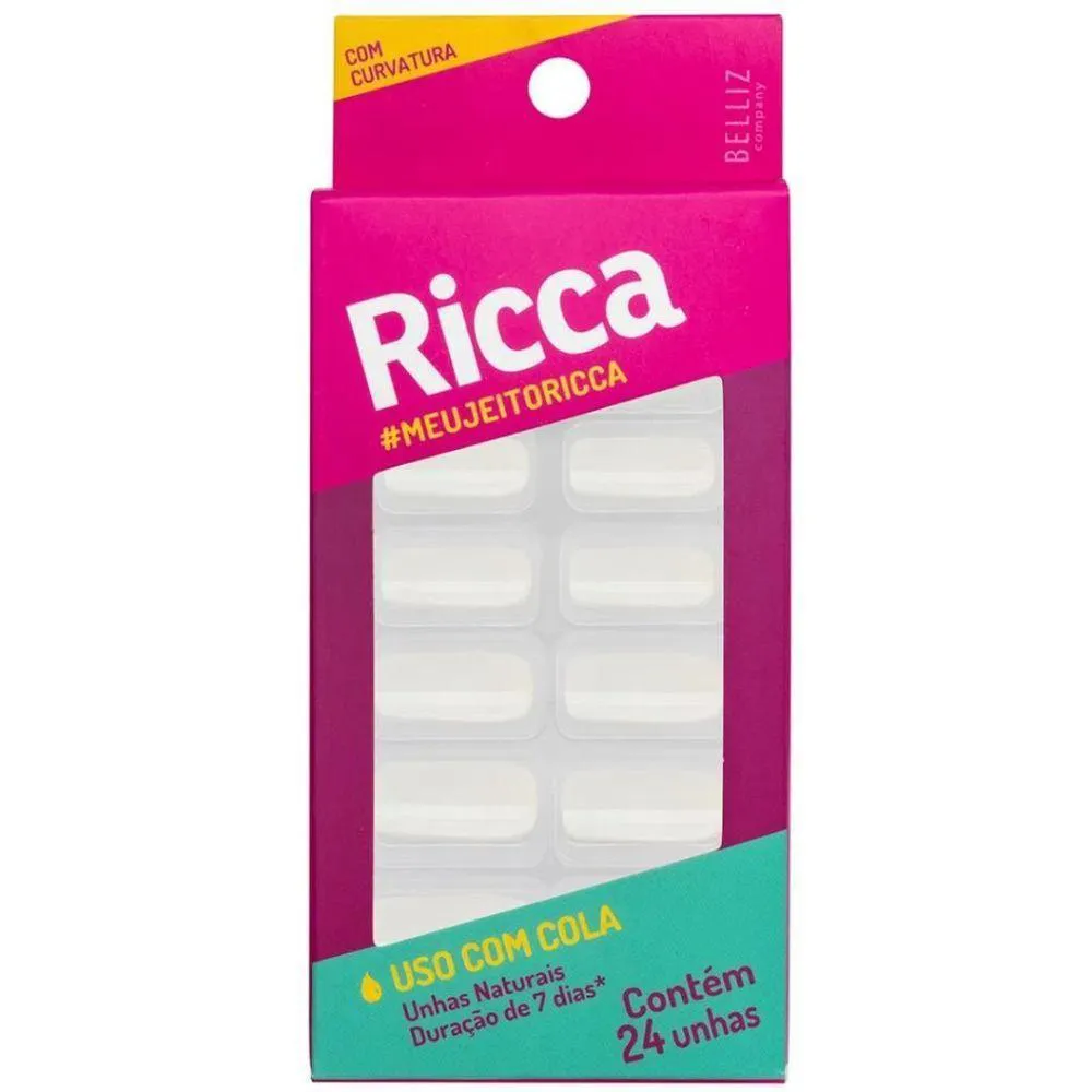 UNHAS NATURAIS RICCA COM CURVATURA
