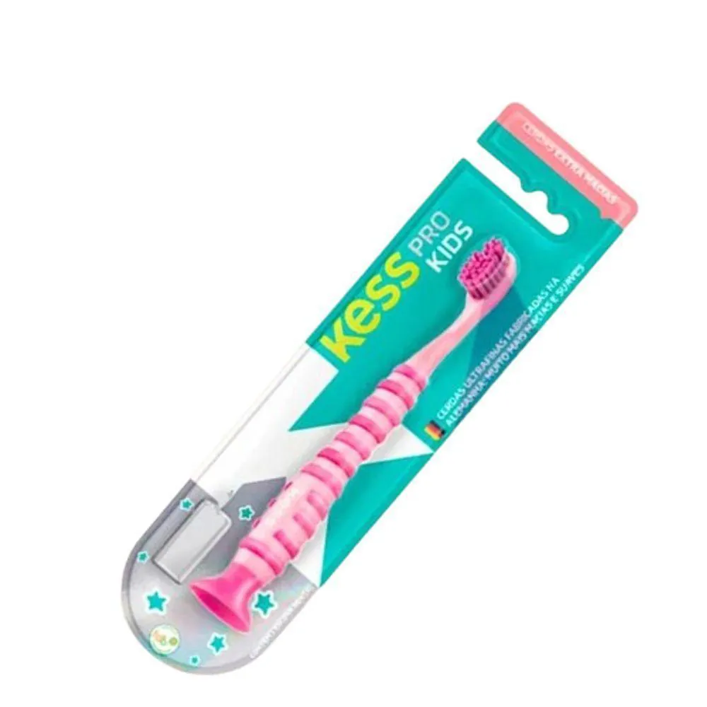 ESCOVA DENTAL KESS PRO KIDS COM VENTOSAS