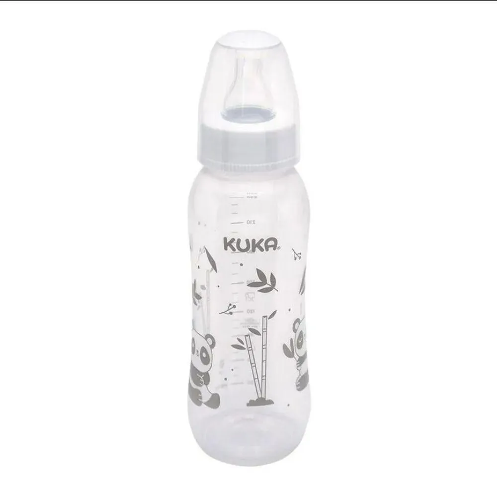 MAMADEIRA NATURAL BRANCA BICO UNIVERSAL 250ML TRANSPARENTE