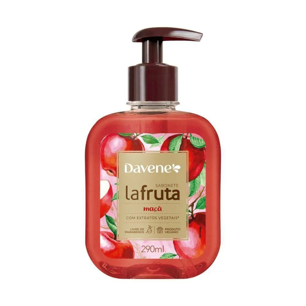 SABONETE LIQUíDO MAçA DAVENE LA FRUTA 290ML