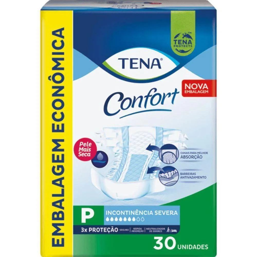FRALDA TENA CONFORT MEGA 30 UND - P